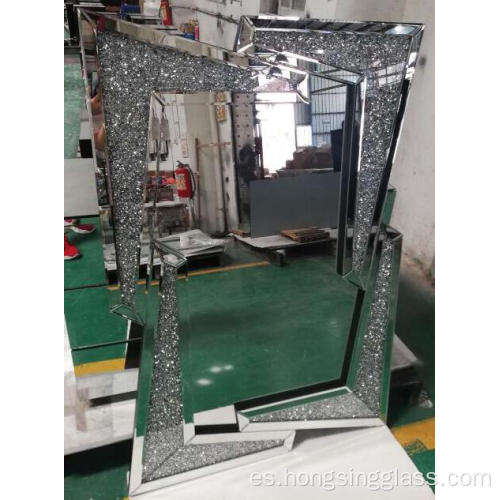 Mirror colgante de fragmento de diamante de cristal de forma especial espejo colgante